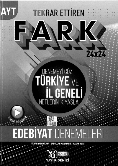 AYT Edebiyat Fark 24 x 24 Tekrar Ettiren Denemeleri Fotokopi.SHOP - Öğrencilerin Marketi!