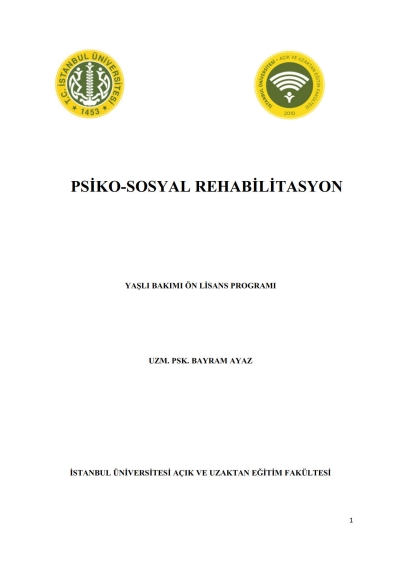 Psiko-Sosyal Rehabilitasyon