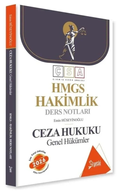 Çıkmış Soru Analizli Ceza Hukuku Genel Hükümler Hakimlik Ders Notları Yetki Yayıncılık