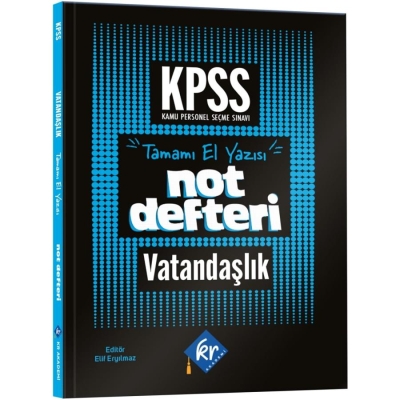 KPSS Vatandaşlık Konu Anlatımlı Not Defteri KR Akademi