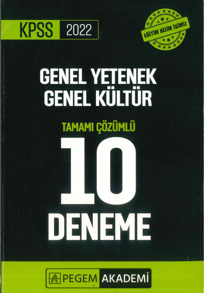 GKGY 10'LU PAKET DENEME ÇÖZÜMLÜ