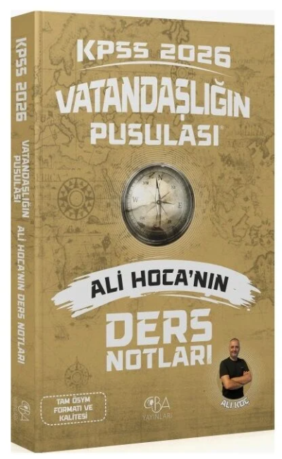 2026 KPSS Vatandaşlık Vatandaşlığın Pusulası Ders Notları CBA Yayınları