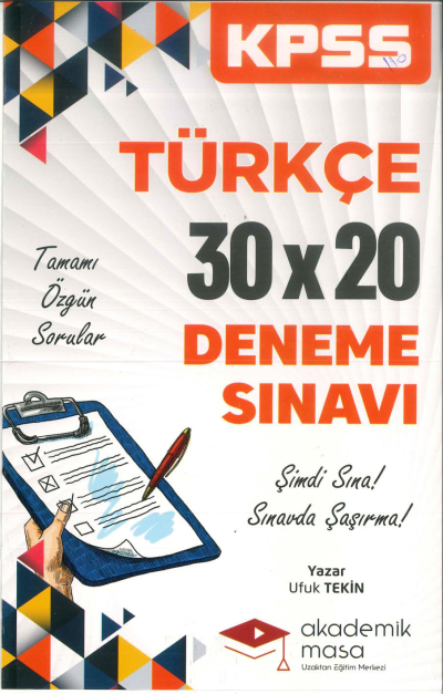 TÜRKÇE 30*20 DENEME SINAVI Fotokopi.SHOP - Öğrencilerin Marketi!
