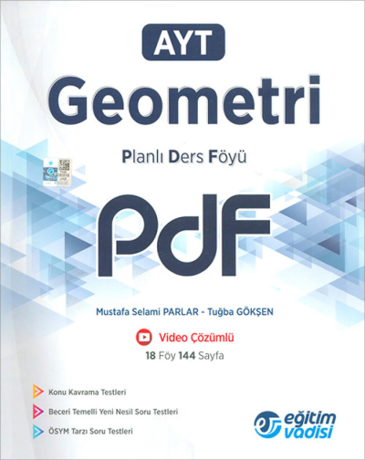 AYT Geometri Planlı Ders Föyü PDF Eğitim Vadisi Yayınları