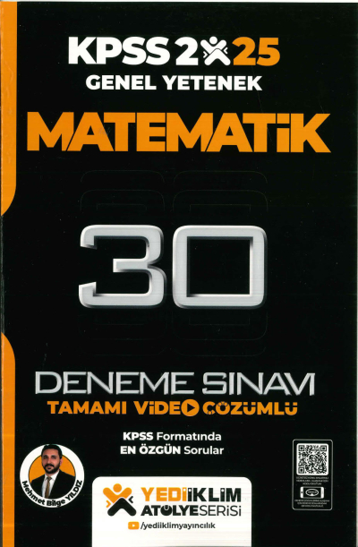 2025 KPSS Genel Yetenek Atölye Serisi Matematik Tamamı Video Çözümlü 30 Deneme Sınavı Yediiklim Yayınları Fotokopi.SHOP - Öğrencilerin Marketi!