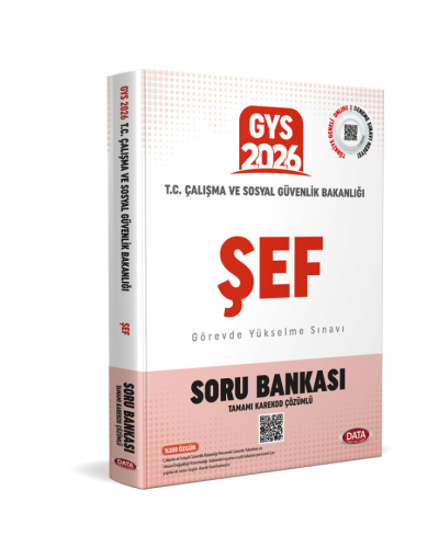 2026 T.C. Çalışma ve Sosyal Güvenlik Bakanlığı GYS Şef Tamamı Karekod Çözümlü Soru Bankası Data Yayınları
