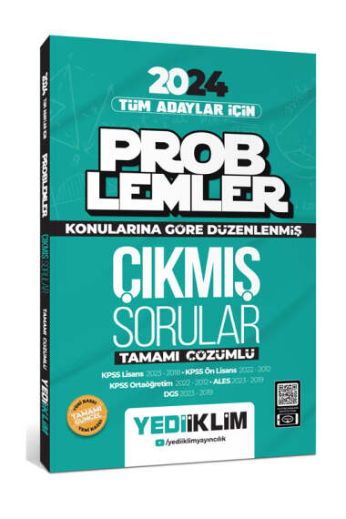 2024 Tüm Adayları İçin Problemler Konularına Göre Tamamı Çözümlü Çıkmış Sorular Fotokopi.SHOP - Öğrencilerin Marketi!
