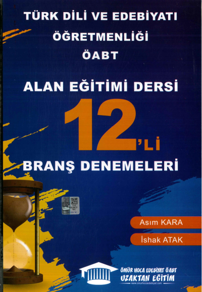 ALAN EĞİTİM DERSİ 12 Lİ BRANŞ DENEMELERİ
