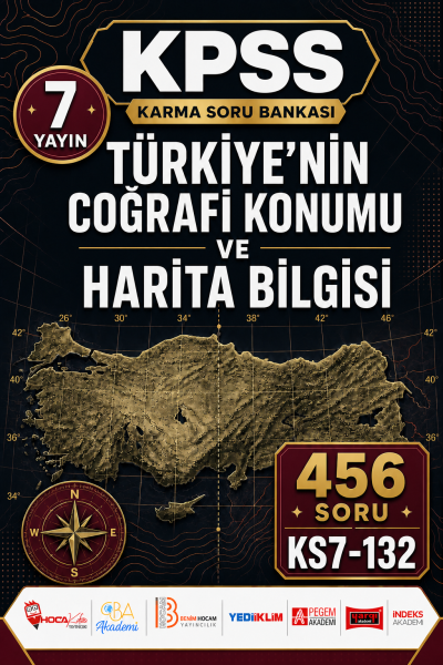 Türkiye’nin Coğrafi Konumu ve Harita Bilgisi 7 Yayın 456 Soru