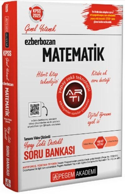 2025 Ezberbozan KPSS Genel Yetenek Genel Kültür Matematik Soru Bankası Pegem Yayınları