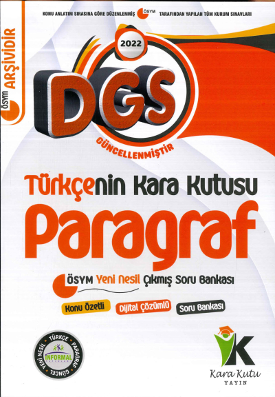 TÜRKÇENİN KARA KUTUSU PARAGRAF Fotokopi.SHOP - Öğrencilerin Marketi!