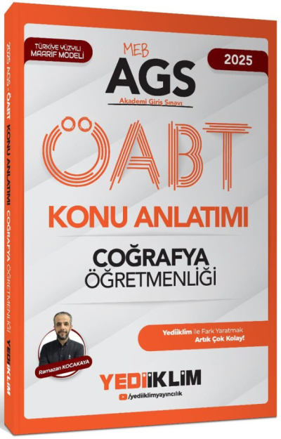 2025 MEB AGS ÖABT Coğrafya Öğretmenliği Konu Anlatımı Yediiklim Yayınları