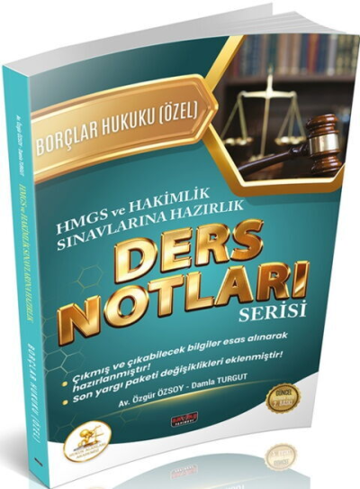 HUKAL HMGS HAKİMLİK Borçlar Hukuku Özel Hükümler Ders Notları Savaş Yayınları
