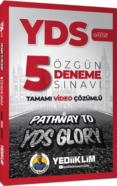YDS Tamamı Video Çözümlü Özgün 5 Deneme Sınavı Yediiklim Yayınları