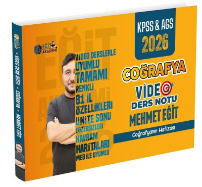 2026 MEB AGS KPSS Coğrafya Video Ders Notları Mehmet Eğit