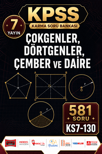 Çokgenler, Dörtgenler, Çember ve Daire 7 Yayın 581 Soru