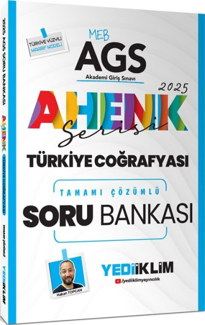 2025 MEB AGS Ahenk Serisi Türkiye Coğrafyası Tamamı Çözümlü Soru Bankası Yediiklim Yayınları Fotokopi.SHOP - Öğrencilerin Marketi!