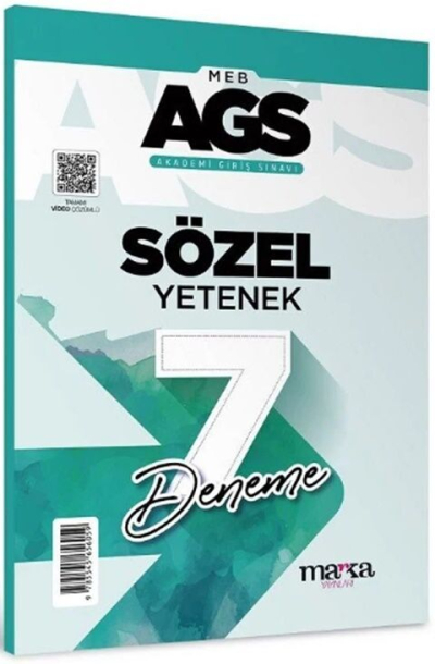 2025 MEB AGS Sözel Yetenek 7 Deneme Tamamı Video Çözümlü Marka Yayınları