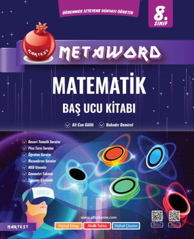8. Sınıf Matematik Metaword Baş Ucu Kitabı Nartest Yayınları