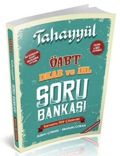 ÖABT Din Kültürü ve İmam Hatip Lisesi Öğretmenliği Soru Bankası Çözümlü Tahayyül Yayınları