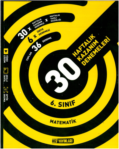 6.Sınıf Matematik Haftalık Deneme Hız Yayınları