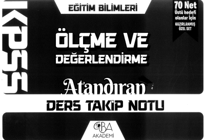 ÖLÇME VE DEĞERLENDİRME ATANDIRAN DERS TAKİP NOTU Fotokopi.SHOP - Öğrencilerin Marketi!