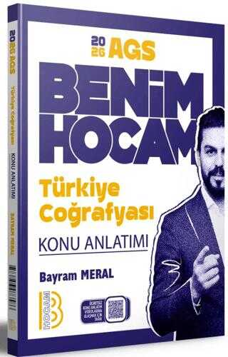 2026 MEB-AGS Türkiye Coğrafyası Konu Anlatımı Bayram Meral Benim Hocam Yayınları
