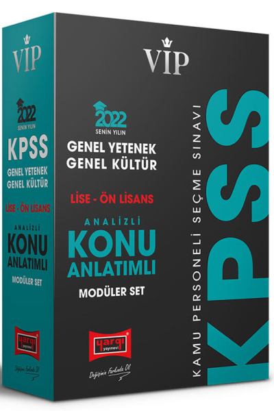 2022 VİP KPSS Lise Ön Lisans Analizli Tarih Konu Anlatımlı