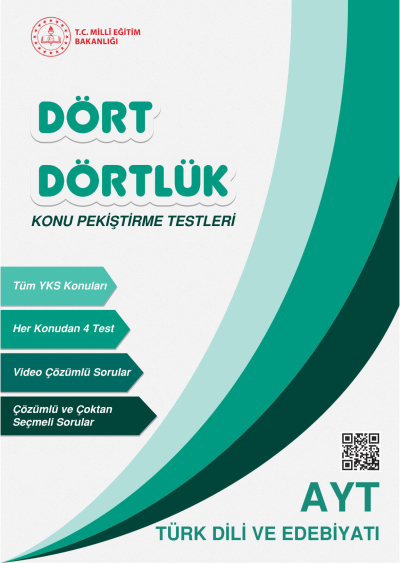 Dört Dörtlük Konu Pekiştirme Testleri AYT Türk Dili ve Edebiyatı Fotokopi.SHOP - Öğrencilerin Marketi!