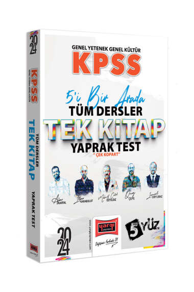 2024 KPSS 5Yüz Lisans GK-GY Tüm Dersler Tek Kitap Çek Kopart Yaprak Test Fotokopi.SHOP - Öğrencilerin Marketi!
