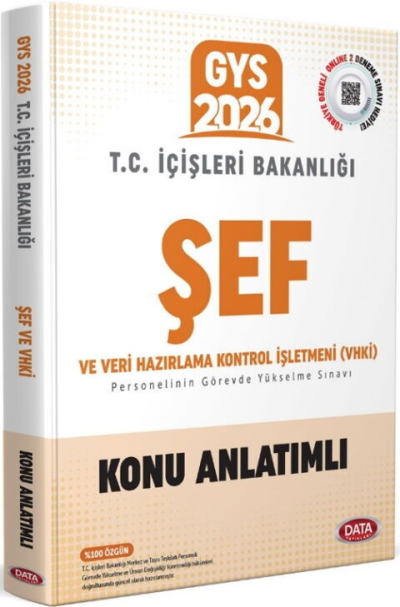2026 T.C. İçişleri Bakanlığı Şef ve VHKİ GYS Konu Anlatımlı Data Yayınları