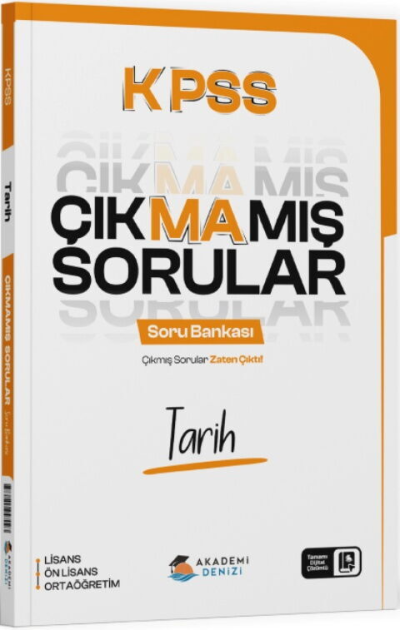 KPSS Tarih Çıkmamış Sorular Soru Bankası Akademi Denizi