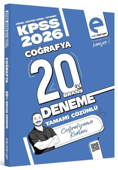 KPSS Coğrafyanın Kodları 20 Deneme Çözümlü EDU Kariyer