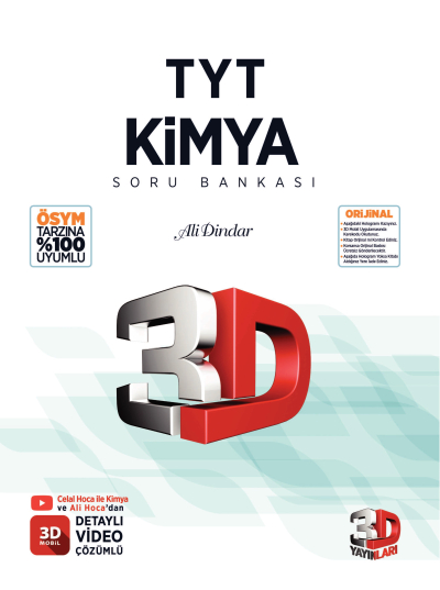 3D TYT Kimya Soru Bankası Fotokopi.SHOP - Öğrencilerin Marketi!