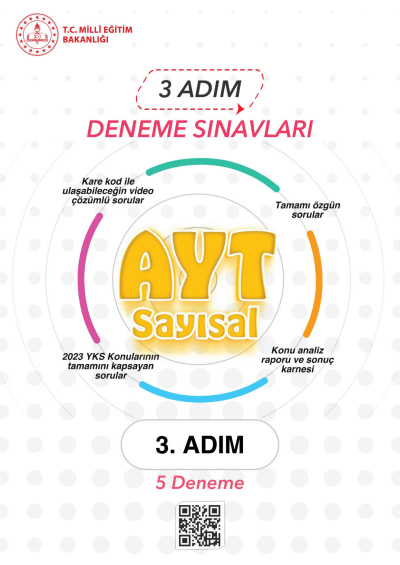 3 ADIM DENEME SINAVLARI AYT SAYISAL 3. ADIM Fotokopi.SHOP - Öğrencilerin Marketi!