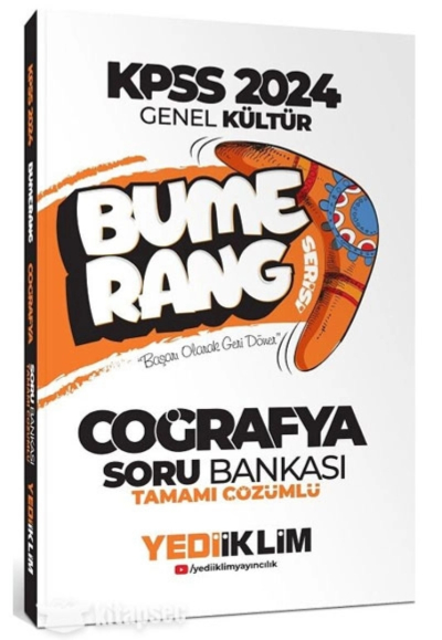 2024 KPSS Coğrafya Bumerang Soru Bankası Çözümlü Yediiklim Yayınları Fotokopi.SHOP - Öğrencilerin Marketi!