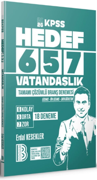 2026 KPSS Vatandaşlık 18 Branş Deneme Benim Hocam