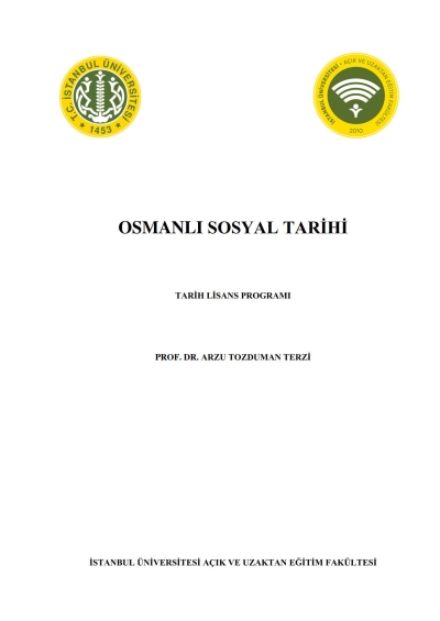 Osmanlı Sosyal Tarihi