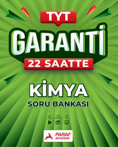 TYT Kimya Garanti 22 Saatte Soru Bankası Paraf Akademi