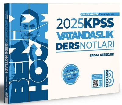 Benim Hocam Yayınları 2025 KPSS Vatandaşlık Ders Notları