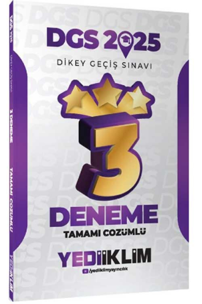 2025 DGS Tamamı Çözümlü 3 Yıldız Deneme Yediiklim Yayınları Fotokopi.SHOP - Öğrencilerin Marketi!