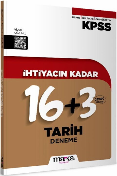 2026 KPSS İhtiyacın Kadar Tarih 19 Deneme Marka Yayınları