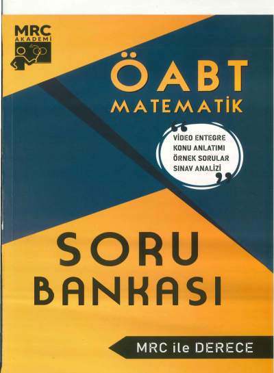 ÖABT İLKÖĞRETİM MATEMATİK SORU BANKASI MRC İLE DERECE