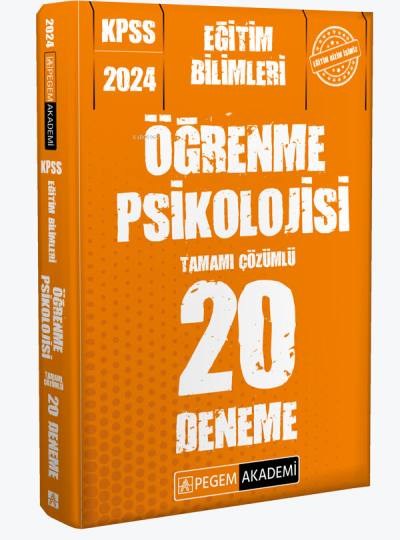 ÖĞRENME PSİKOLOJİSİ 20 DENEME TAMAMI ÇÖZÜMLÜ