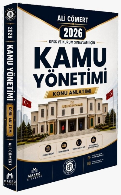 2026 KPSS Kaymakamlık Kamu Yönetimi Konu Anlatımı Ali Cömert Makro Kitabevi