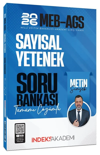 2026 MEB-AGS Sayısal Yetenek Soru Bankası Çözümlü İndeks Akademi Yayıncılık