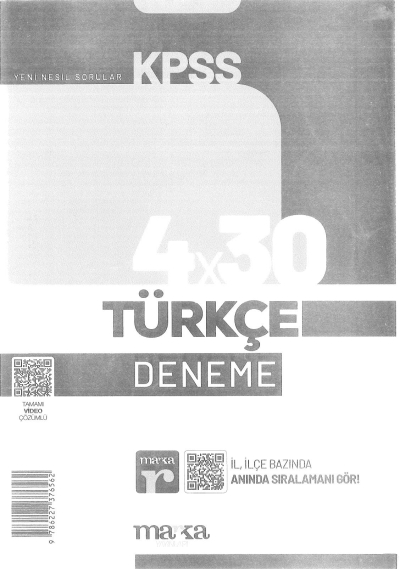 TÜRKÇE 4*30 DENEME VİDEO ÇÖZÜMLĞ