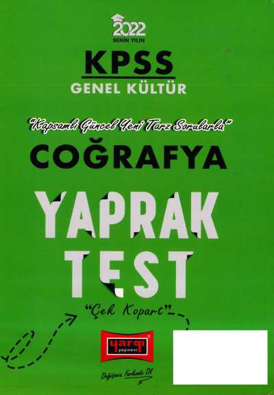 COĞRAFYA YAPRAK TEST Fotokopi.SHOP - Öğrencilerin Marketi!