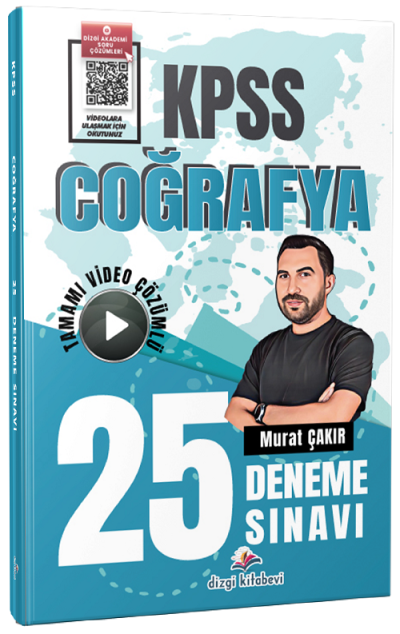 KPSS Coğrafya 25 Deneme Çözümlü Dizgi Kitap