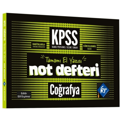 KPSS Coğrafya Konu Anlatımlı Not Defteri KR Akademi